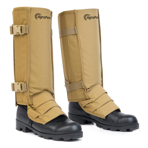 Tan AgroPesto Snake Gaiters with FREE Storage Bag